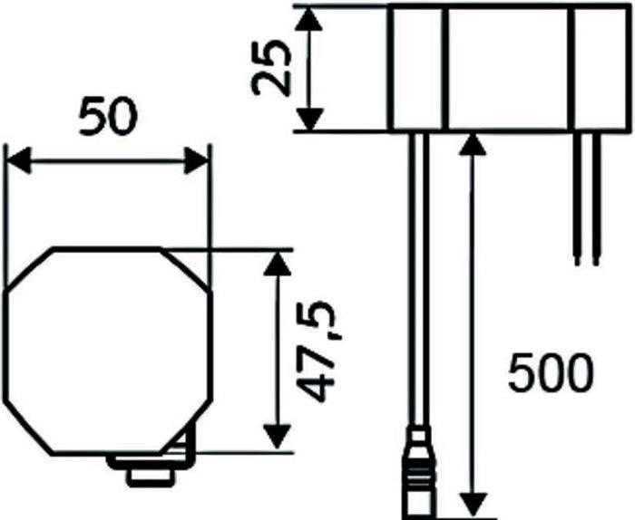 Actual product image Schell Flush-mounted power supply unit for CVD touch/infrared sensor electronics