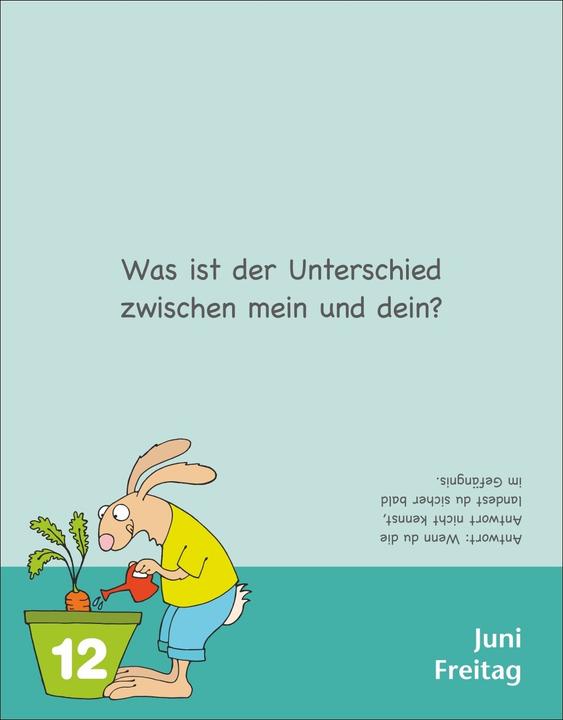 Actual product image Harenberg Witze für Kids Tagesabreisskalender 2026