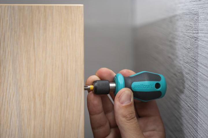 Actual product image wolfcraft 1 Hand-held screwdriver with bit attachment 76mm