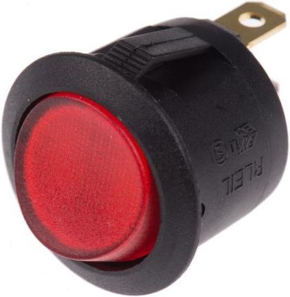 Image du produit RS PRO Commutateur bascule lumineux rouge 24Vcc