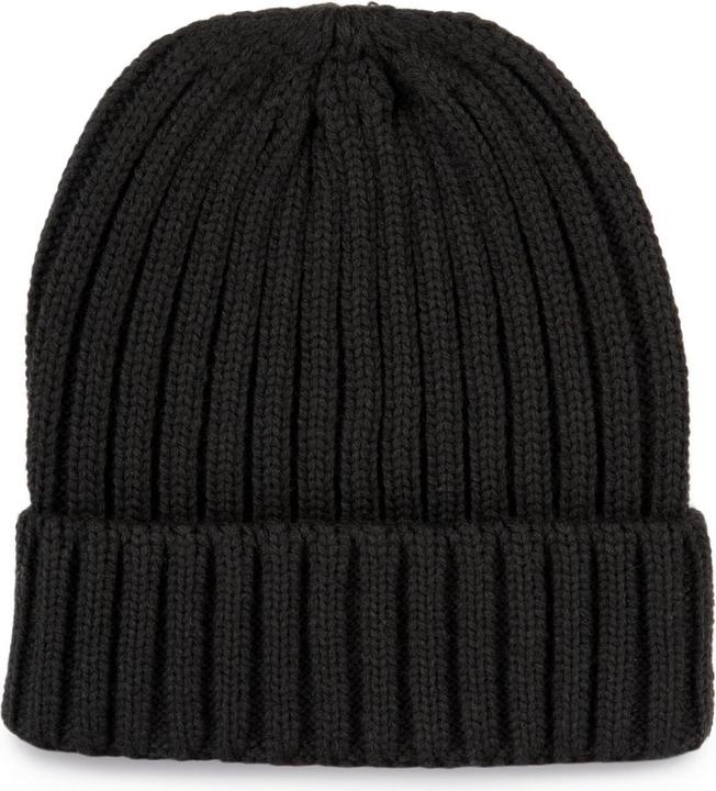 Actual product image K-up Double ribbed beanie with lapel