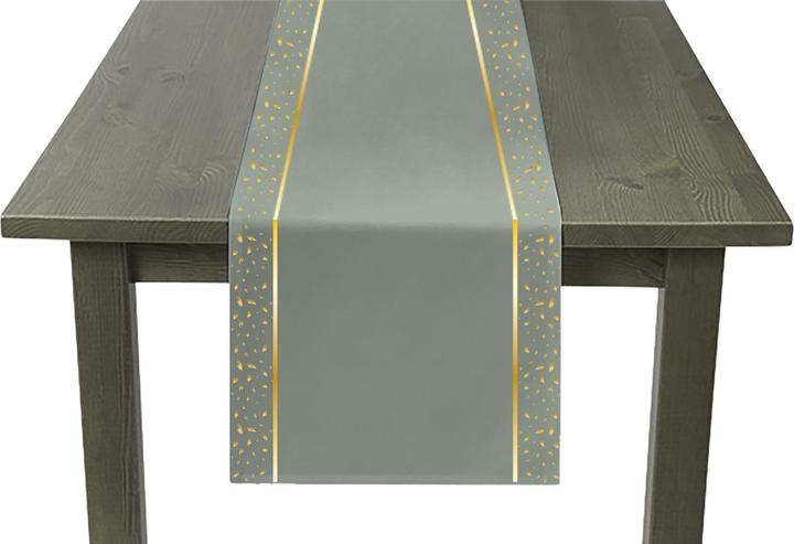 Folat Chemin de table Happy Birthday 240x35cm papier Golden Dawn (240 x 35 cm)