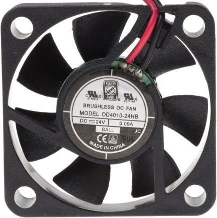 Produktbild RS PRO DC axial fan, 40x10mm 11.9cu.m/h 24V (40 mm)