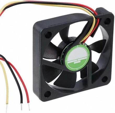 Produktbild RS PRO DC fan, alarm, 50x10mm 15.3cu.m/h 12V (50 mm)
