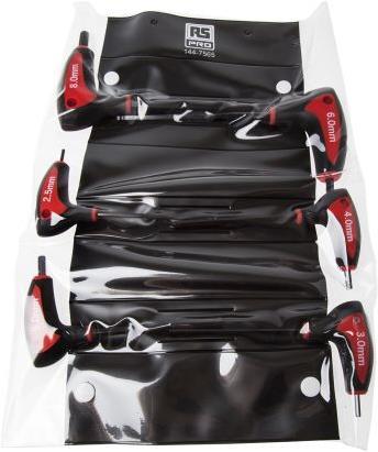 Produktbild RS PRO 6pcs hex plus T-handle keywrench set