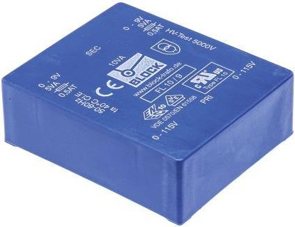 Produktbild Block Transformer FL PCB 10VA 2x9V