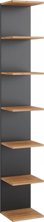 Immagine prodotto Vicco Mensola a muro Paolo, Antracite/oro power oak, 30 x 190 cm