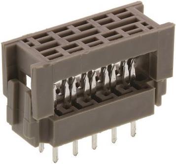 Produktbild TE Connectivity Ribbon cable conn.DIP,10way,2.54mm,grey