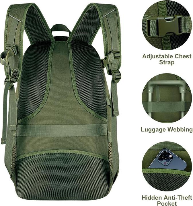 Produktbild Only-Bags.Store Wanderrucksäcke, wasserdichter Laptop-Rucksack, Computer-Freizeitrucksack, Business-Rucksack für (45 l)