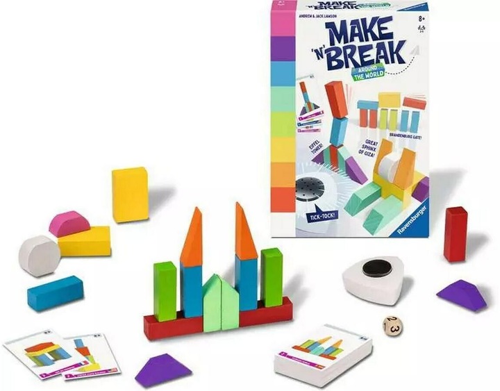 Actual product image Ravensburger 22473 - Make 'n' Break - Around the World - Board game for the whole family (German, French, Italian)