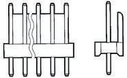 Produktbild TE Connectivity MTA-100 2.54mm Header straight 14way