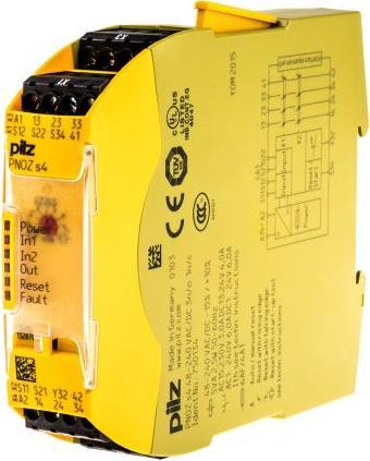 Produktbild Pilz Sicherheitsschaltgerät PNOZ S4 750134