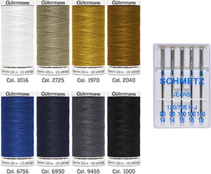 Actual product image Gütermann Denim jeans with jeans needles