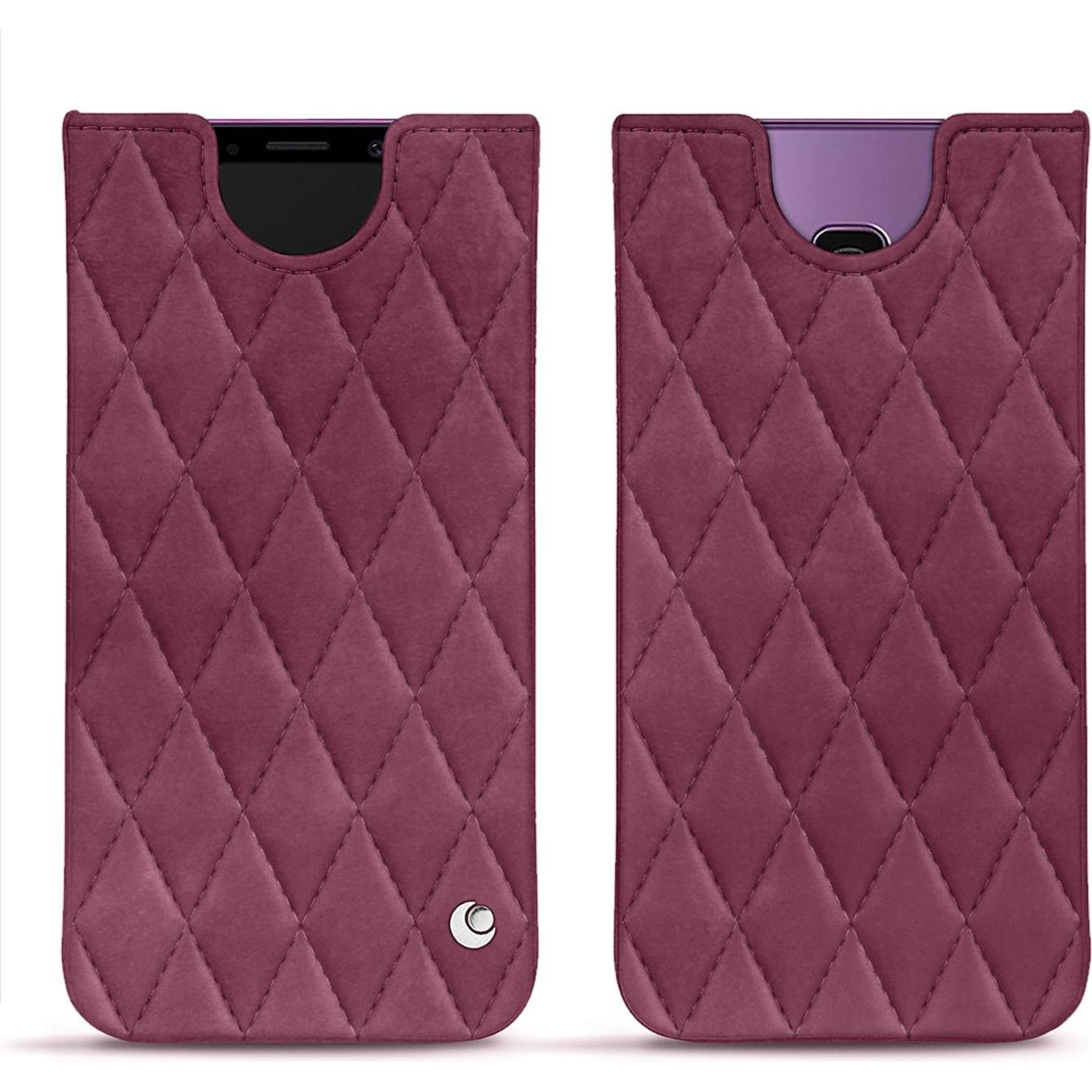 Noreve Lederschutzhülle (Samsung Galaxy S9+), Smartphone Hülle, Violett