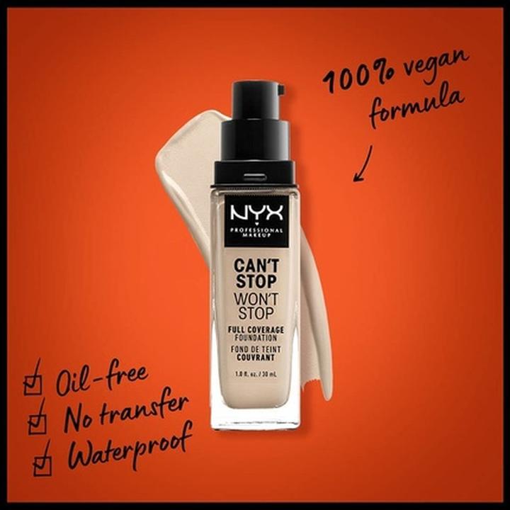Actual product image NYX Professional Make-Up Can't Stop Won't Stop - Full Coverage Foundation Fair (Fair)