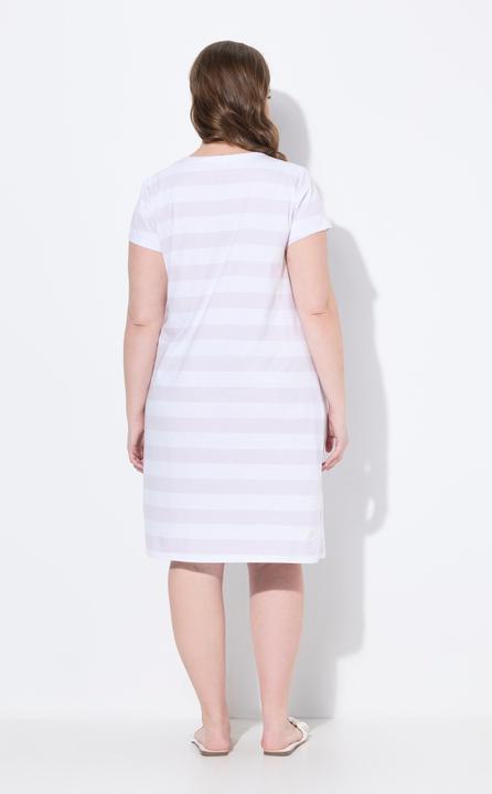 Produktbild Ulla Popken Bellieva-Jerseykleid, Raffung, Halbarm (GOTS) (50, 52)