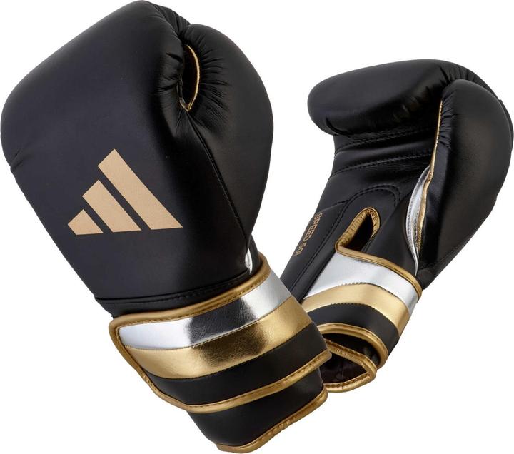 Produktbild adidas Boxhandschuhe Speed 500 black/gold Microfibre, ADISBG501 (14 OZ)