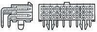 Produktbild TE Connectivity Header r/a pcb 6 way Pin Mate-n-Lok