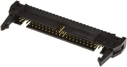 Produktbild TE Connectivity 50way male straight side latch header,1A