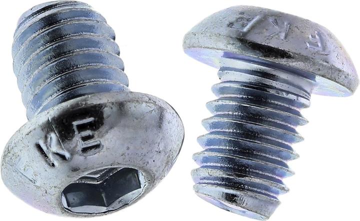 Produktbild RS PRO BZP socket button head screw, M6x8 (50 Schrauben pro Stück)
