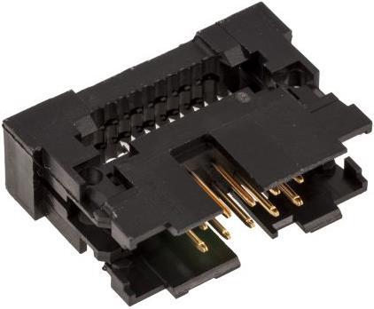 Produktbild TE Connectivity Ribbon cable conn.male,10 way,2.54mm,blk