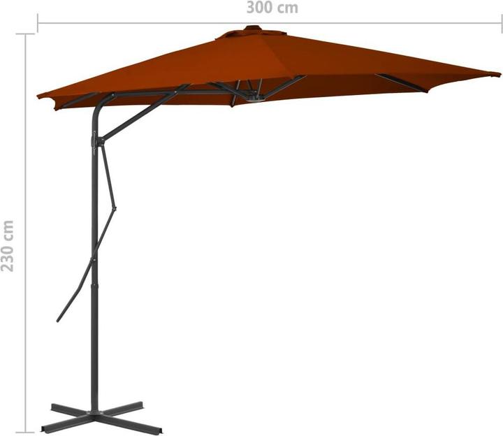 Actual product image vidaXL Sonnenschirm (3 m)
