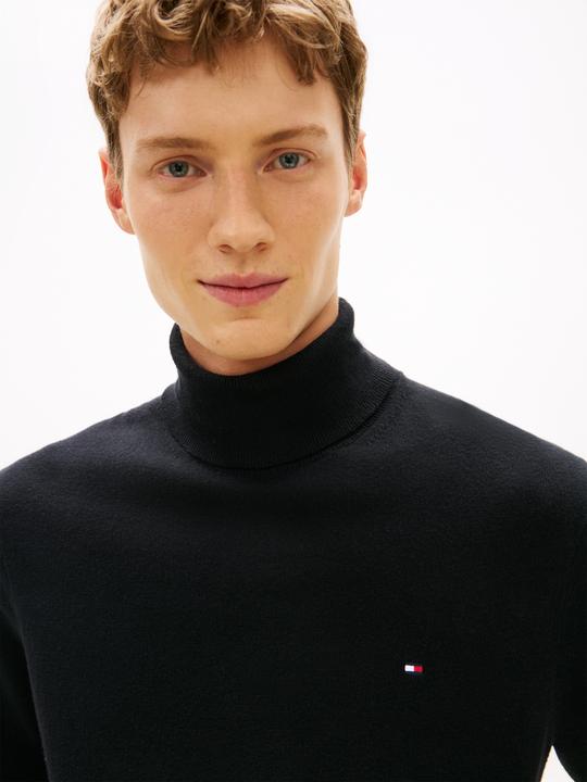 Actual product image Tommy Hilfiger Pima CTN Cashmere Pullover Roll Neck Black (XL)