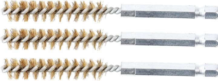 Productafbeelding BGS Messing borstel | 15 mm | Aandrijving zeskantkop 6,3 mm (1/4") | 3 stuks.
