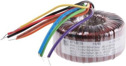 Produktbild RS PRO Transformator Ringkern 120VA 2x18V