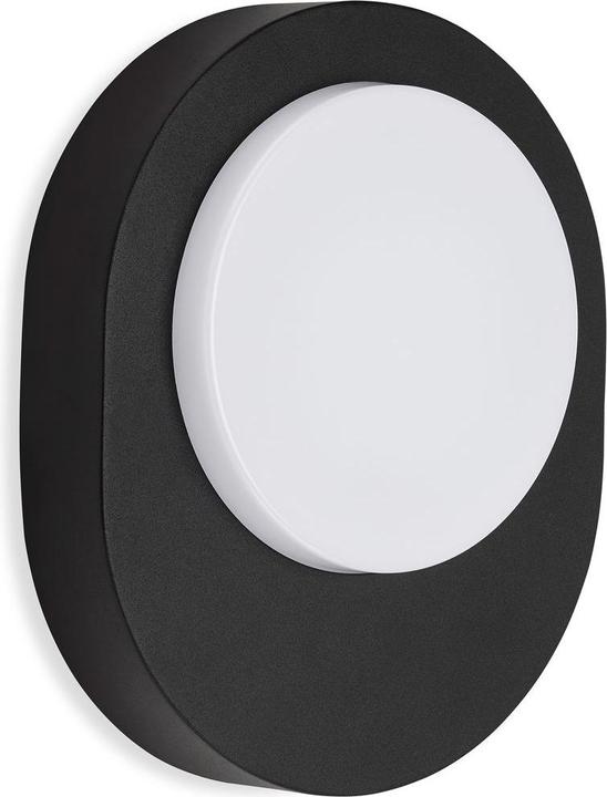 Telefunken PRAG LED Aussenwandleuchte IP44 8W Schwarz IP44 Neutralweiss (IP44)