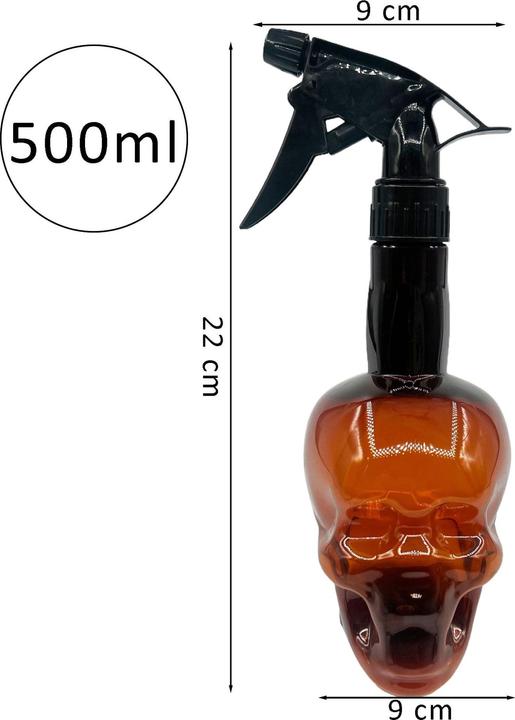 Immagine prodotto Bate Bottiglia spray con teschio da barbiere 500ml (marrone)