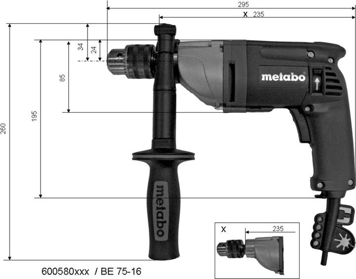 Produktbild Metabo Be 75-16 (Bohrmaschine)