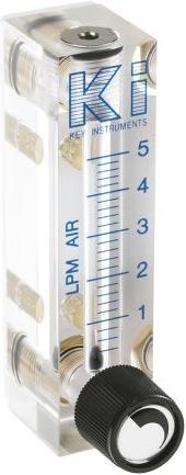 Actual product image Key Instruments Clr acrylic air flow meter,0.4-5 l/min