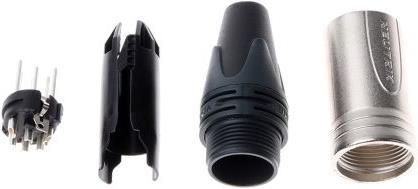 Produktbild Neutrik Kabelstecker XLR vernickelt 6-polig