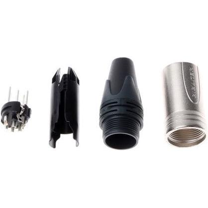 Thumbnail - Neutrik Kabelstecker XLR vernickelt 6-polig, Audio Stecker, Silber