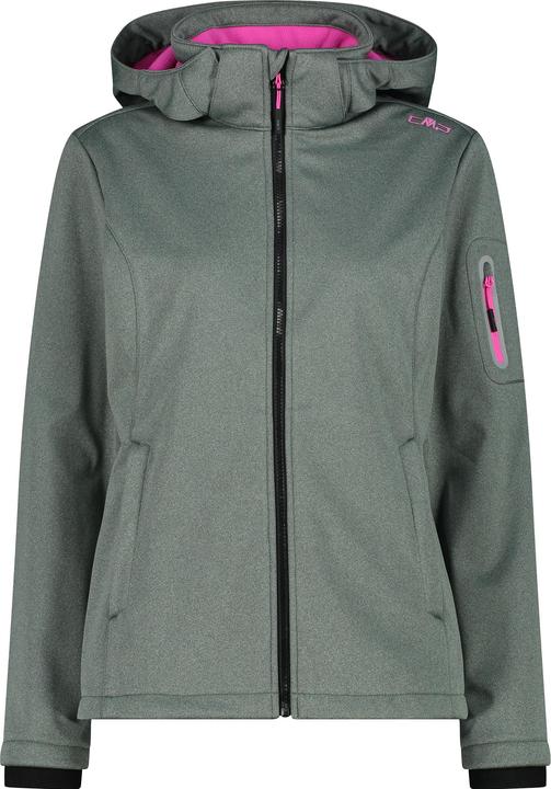 Actual product image CMP Campagnolo Women's Softshell Jacket Zip Hood (48, 3XL)