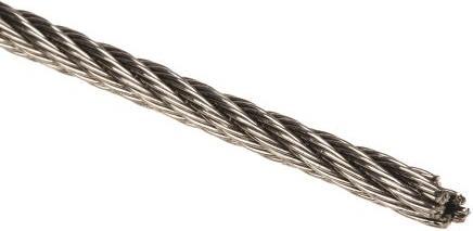 Actual product image RS PRO Qualitystainless steel wire rope,3mmx75m (75 m)