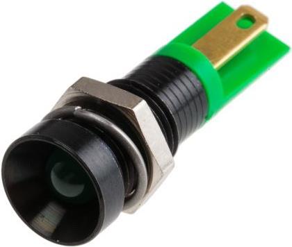 Produktbild RS PRO LED versenkt 8mm schwarz 2VDC grün