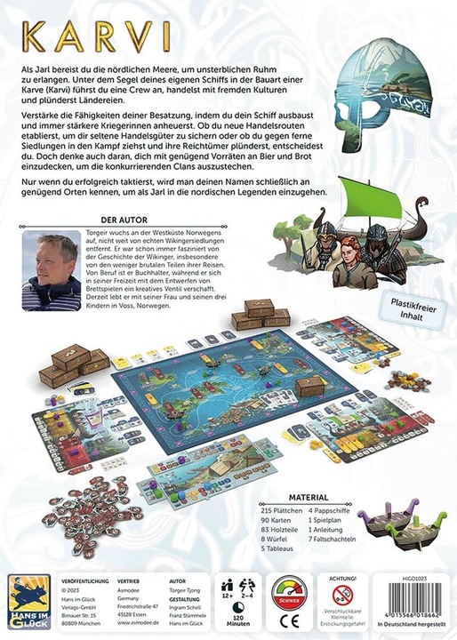 Actual product image Hans im Glück Karvi, board game for 2-4 players, from 12 years (DE edition) (German)