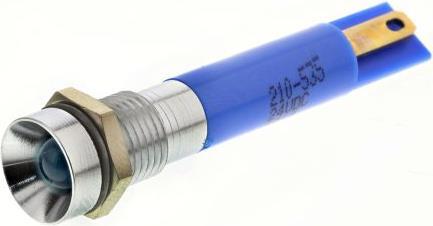 Produktbild RS PRO LED versenkt 8mm chrom 24VDC blau