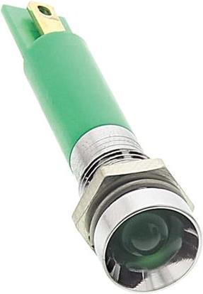 Produktbild RS PRO LED versenkt 8mm chrom 12VDC grün
