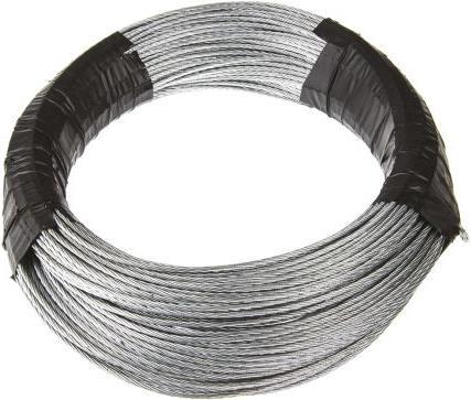 Produktbild RS PRO Drahtseil galvanisiert 7-adrig 3mm (50 m)