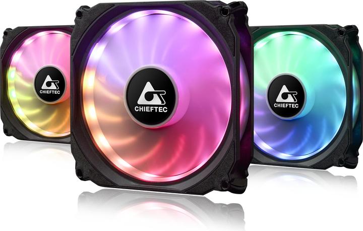 Actual product image Chieftec CF-3012-RGB (120 mm, 3 x)