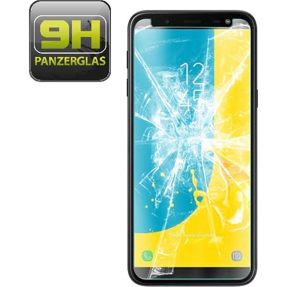Protectorking 1x echtes Tempered 9H Panzerhartglas 3D KLAR (1 Stück, Samsung Galaxy J6), Smartphone Schutzfolie, Transpa...