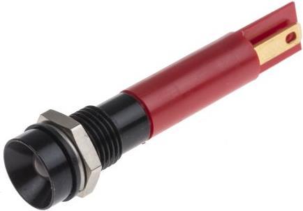 Produktbild RS PRO LED rot HE 12Vac/dc 8mm chrome innen