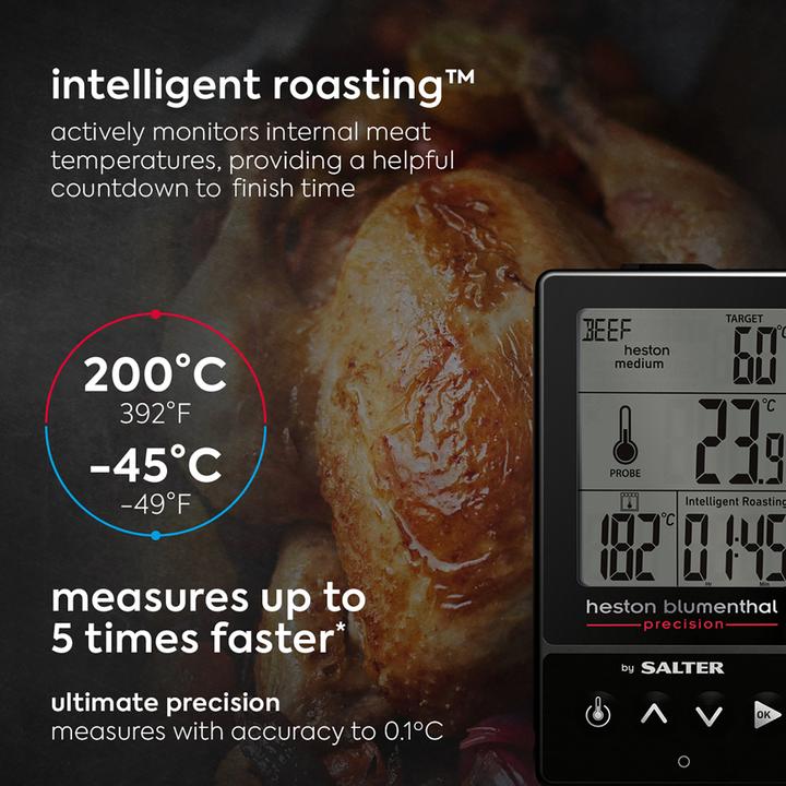 Actual product image Salter 540A HBBKCR Heston Blumenthal Precision 5-in-1 Digital Cooking Thermometer
