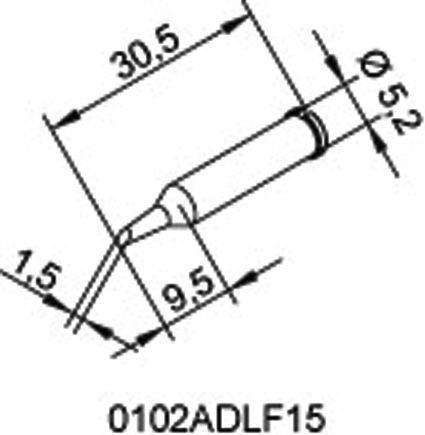 Produktbild Dauerlötspitze 102ADLF15 (Lötspitze)