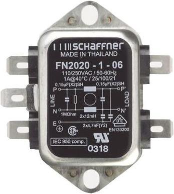 Produktbild Schaffner EMV Filter FN 2020-1/06