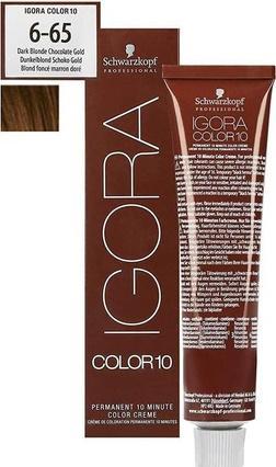Produktbild Schwarzkopf Professional Igora Color10 Haarfarbe (6-65 Dunkelblond Schoko Gold)