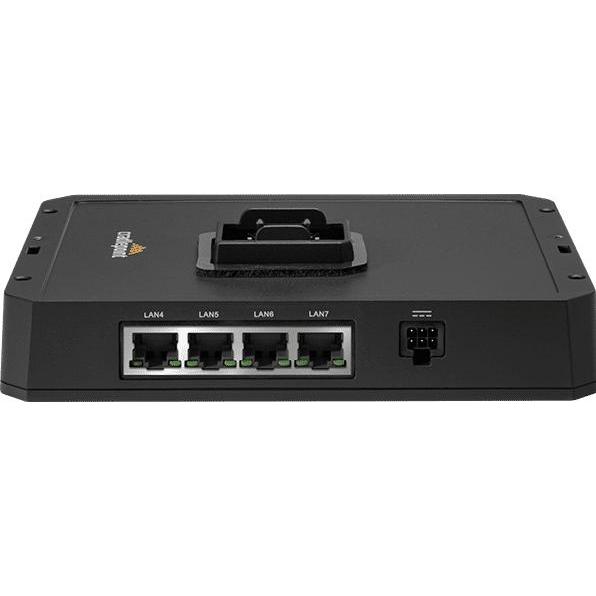 Cradlepoint MB-RX30-MC, Managed, Rack-Einbau (4 Ports), Netzwerk Switch, Schwarz